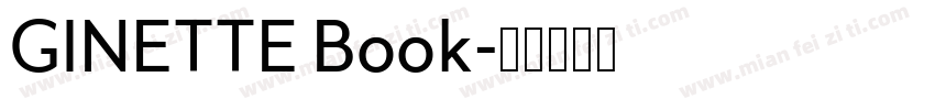 GINETTE Book字体转换